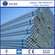 China Fábrica de venda de alta qualidade pré-galvanizado tamanho do tubo